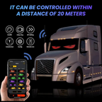 Letrero Pantalla Led Ojos Camion Bus Programable 176x19 Cm