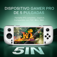 Thumbnail for Consola De Juegos Portátil E6 Blanca Wifi 5000mah Retro