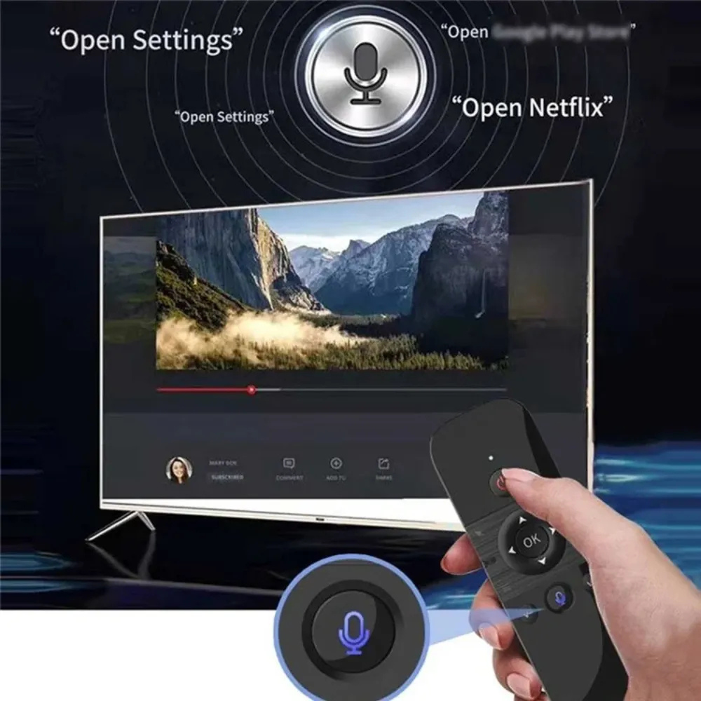 Control Remoto Smart Tv Universal Air Mouse Voz Bluetooth