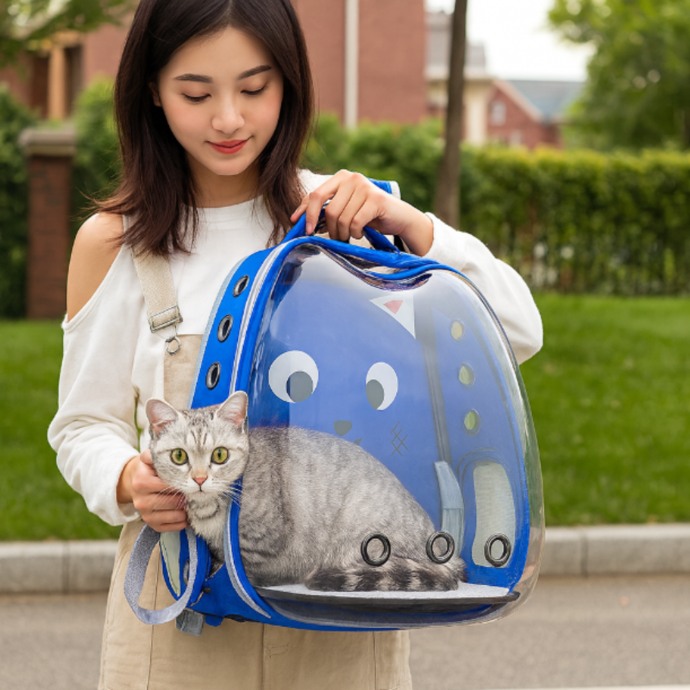 🐾✨ Maleta Para Mascotas Transporte Con Capsula Perros Y Gatos 🌍🐶🐱