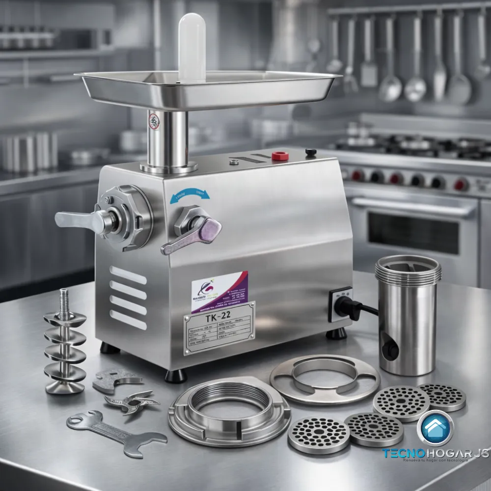 Molino Carne Picador Industrial #22 Acero Inoxidable 250kg 110v