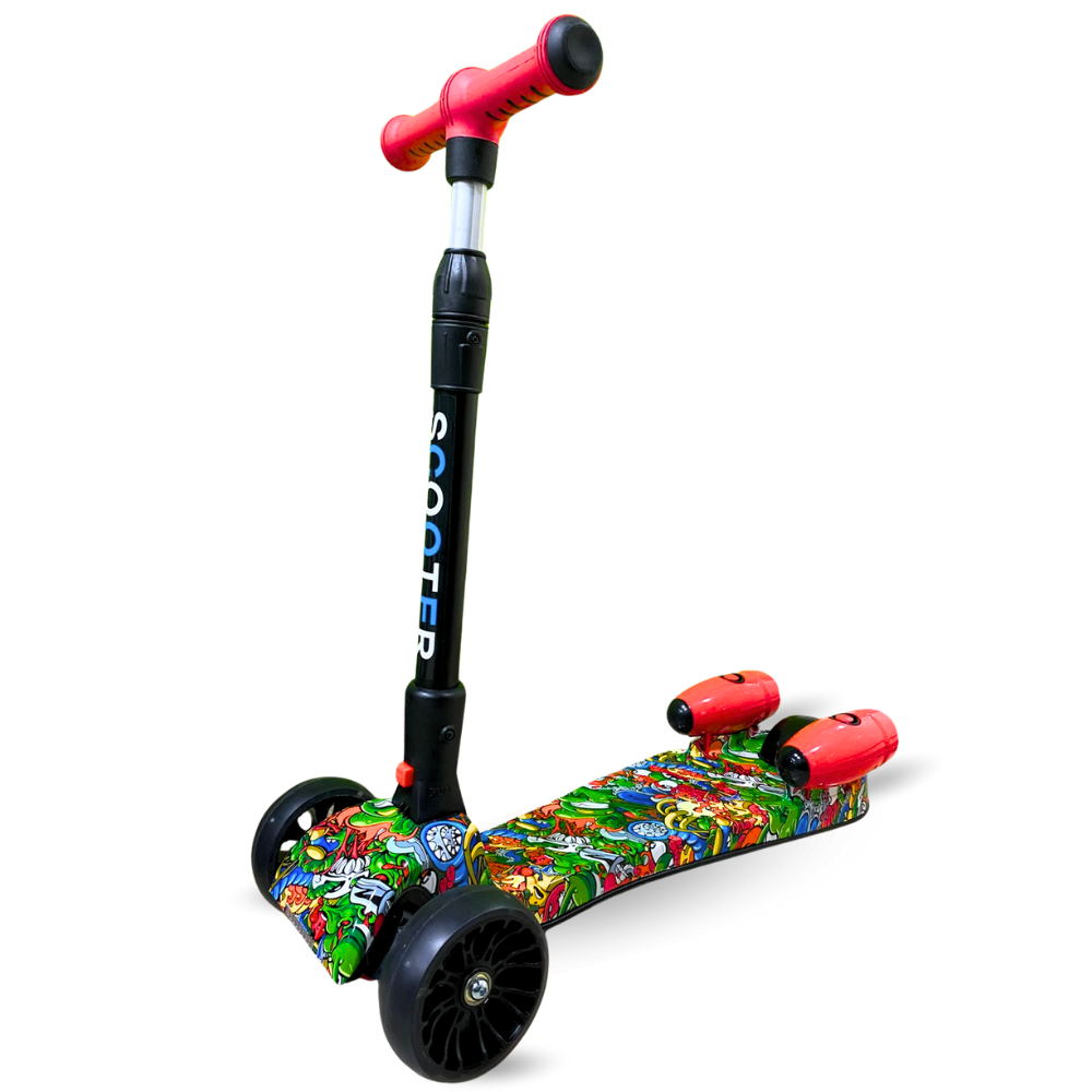 Patineta Scooter Con Humo Para Niños Bluetooth Luces Led