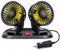 Ventilador Doble Cabezal Carro Oficina USB Graduable Aromaterapia
