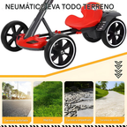 Carro Go Kart Eléctrico Plegable Niños Ajustable Velocidad 8