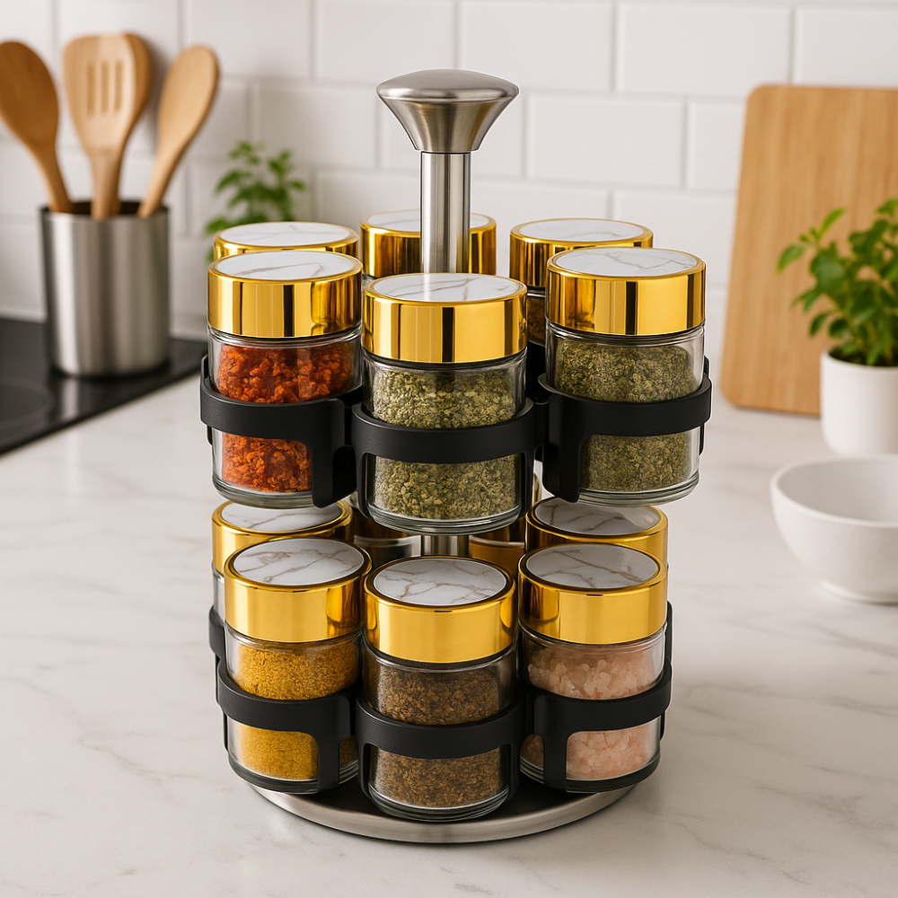 🧂Especiero Condimentero Premium Vidrio X12 Acero Inoxidable ❤️