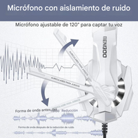 Audífonos Gamer Diadema Auricular Compatible Pc Ps5 Ps4 Xbox