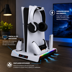 Base Refrigerante Ps5 Carga Rapida Indicador Led Premium