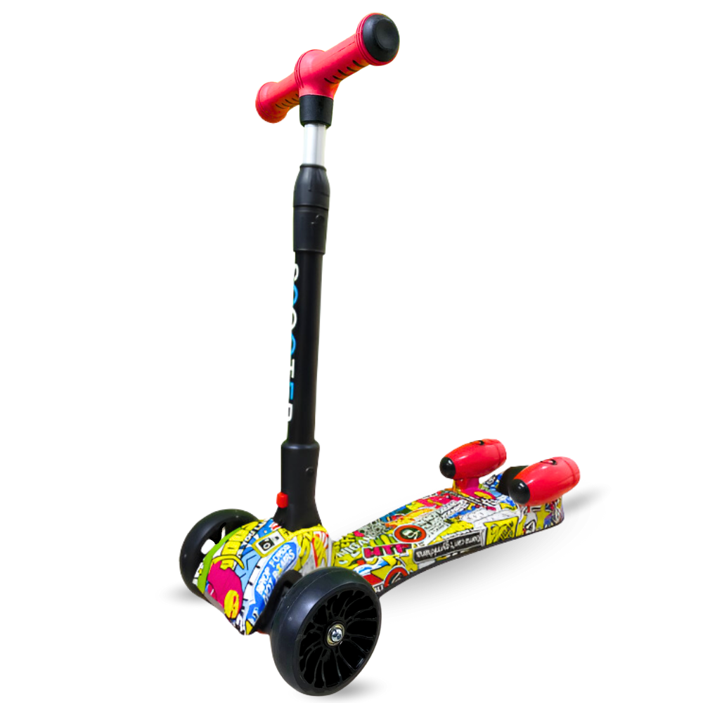 Patineta Scooter Con Humo Para Niños Bluetooth Luces Led