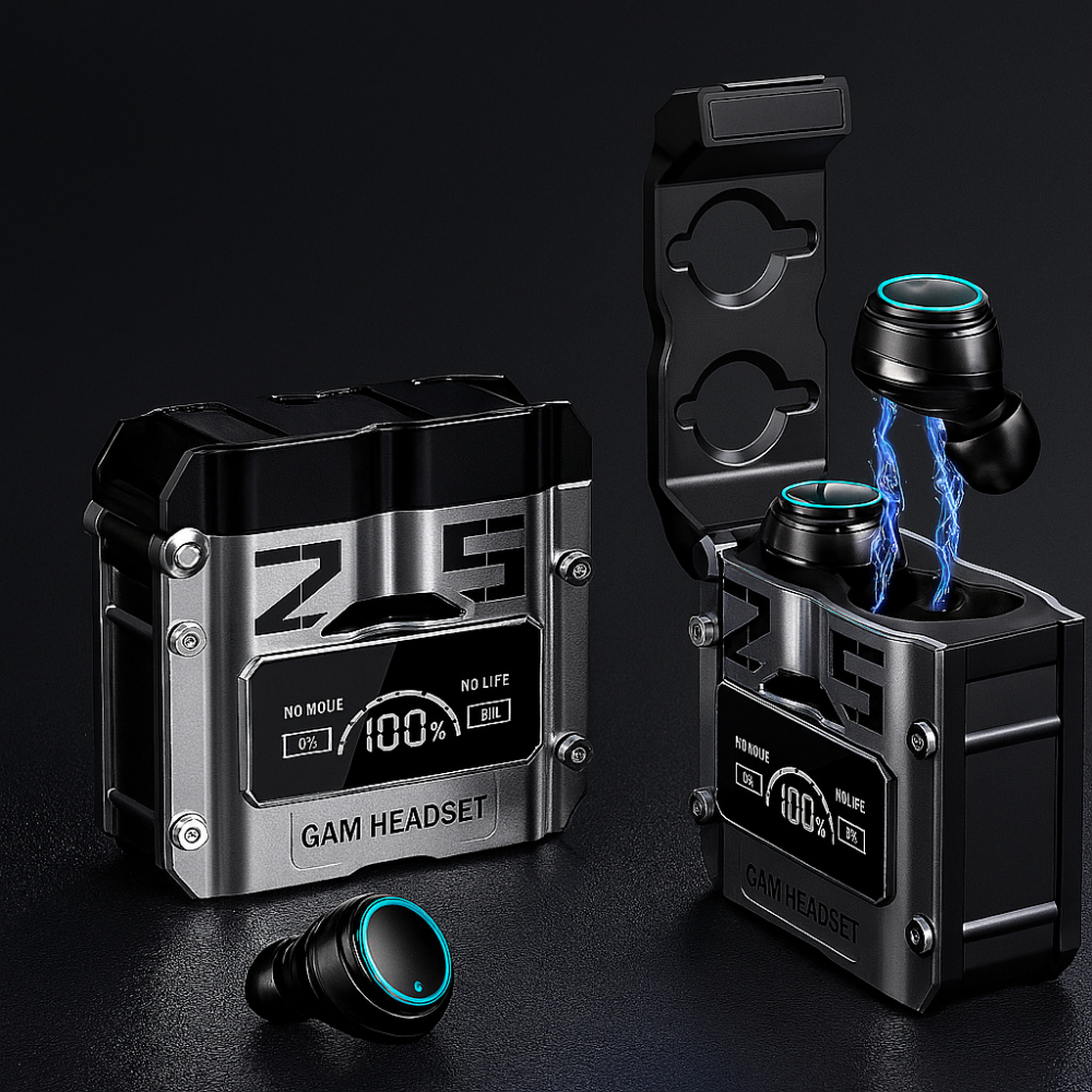 Audífonos Bluetooth Gamer TWS M25 Inalámbricos LED IPX6