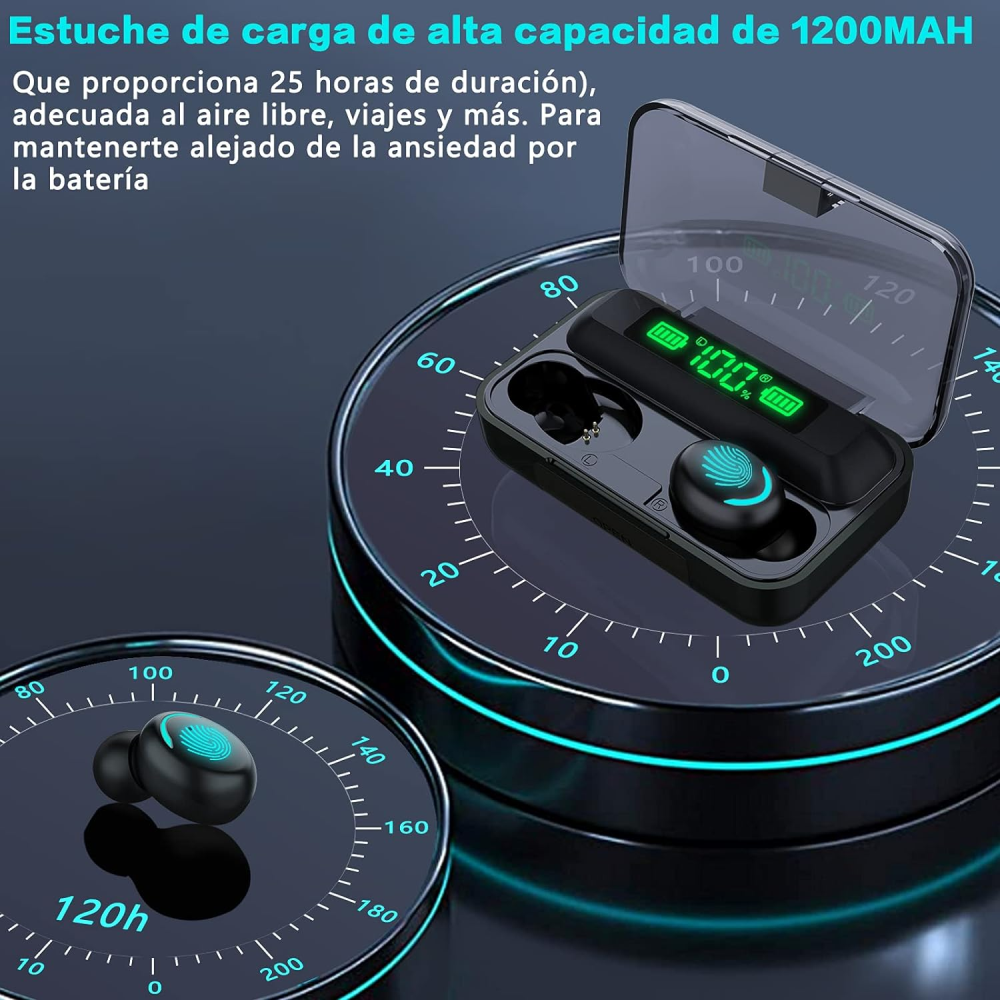 Audífonos Bluetooth Inalámbricos Ear Buds Táctiles Tu1003