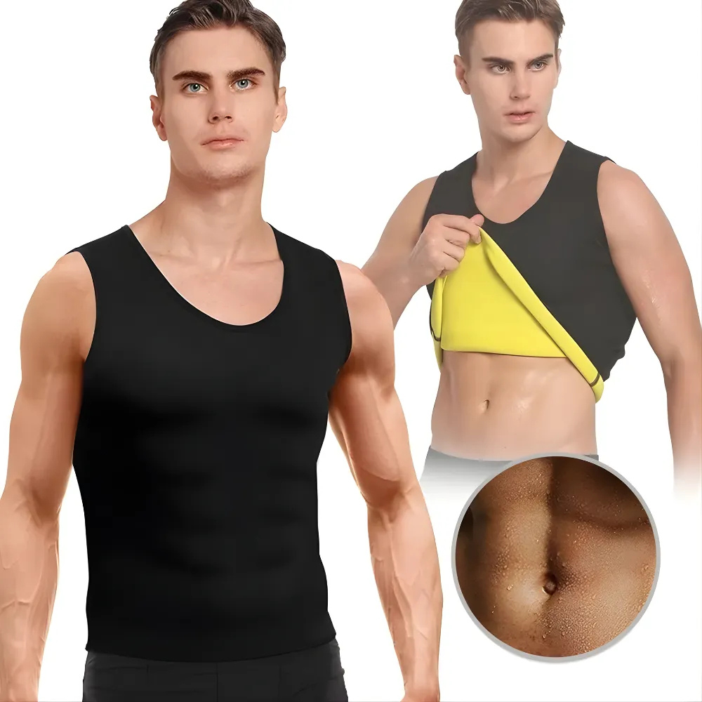 Faja Termica Reductora Chaleco Sauna Hombre Gimnasio