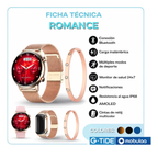 Reloj Smartwatch Inteligente Mujer Sumergible 3 Pulzos Roman