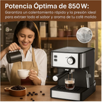 Maquina Para Cafe Expreso Capuchino Latte 850w 20bar Regalo