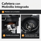 Cafetera Capuchino Expresso Cafe Latte Moca 20 Bar 1500w Negro 110