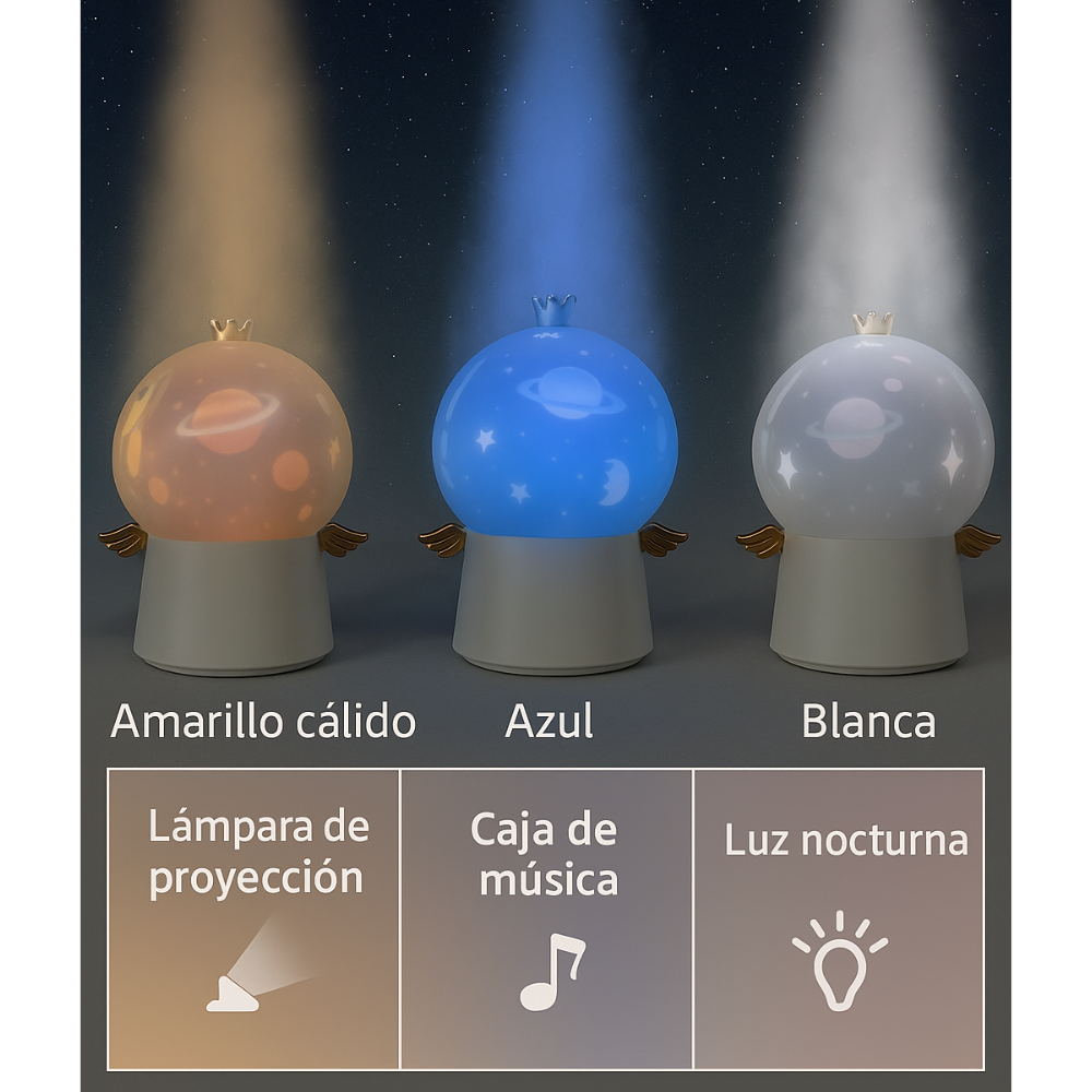 Lampara Mesa Moderna Escritorio Led Decorativa Ángel