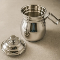 Thumbnail for Olleta Jarra Lechera Acero Quirurgico Disco Difusor 1 Litro