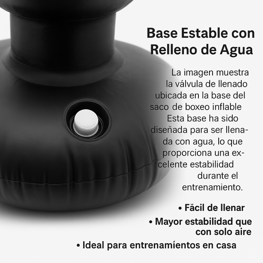 Saco Bolsa Boxeo Inflable Deporte Con Guantes Box