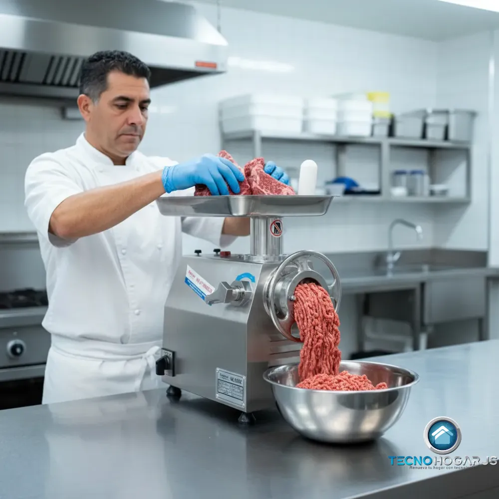 Molino Carne Picador Industrial #22 Acero Inoxidable 250kg 110v