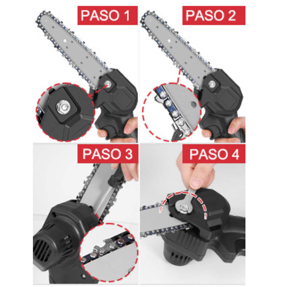 🪓Mini Motosierra Potente Mano Portátil Eléctrica Recargable 24V 4169 13.🛠️🔋