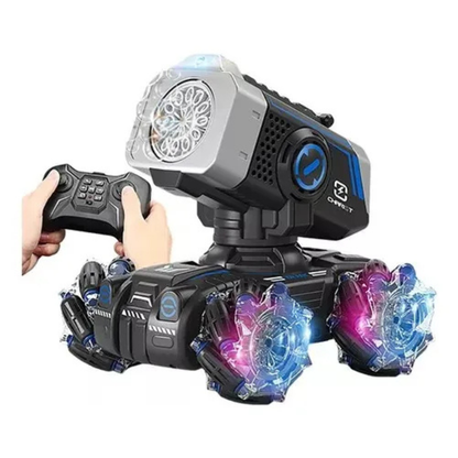 Carro Control Remoto 360 Cañón Lanza Burbujas Con Luz Negro