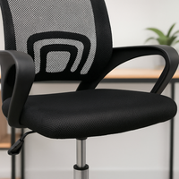 Thumbnail for Silla Ejecutiva Ergonómica de Oficina Malla Negra | Ajustable, Ruedas, Apoyabrazos