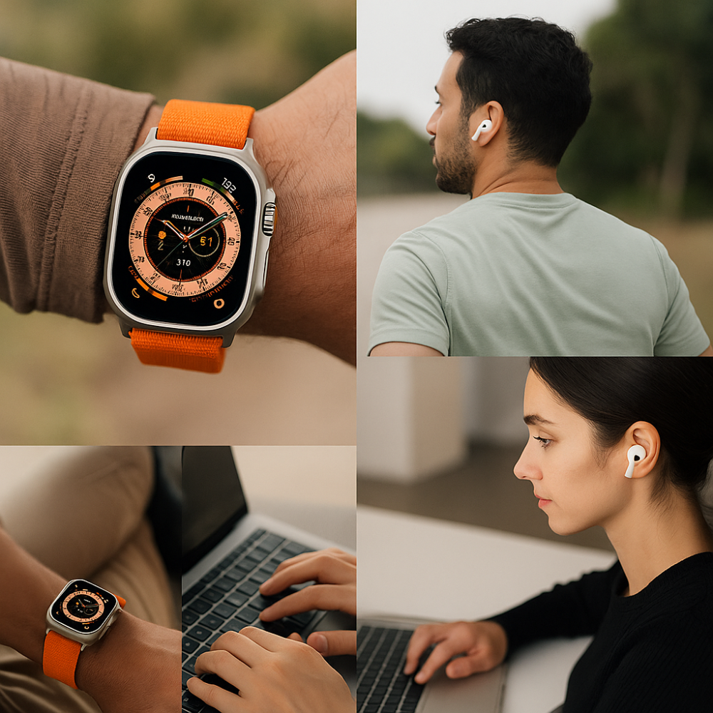 Combo Reloj Smart Watch X8 Ultra + Audifonos In Ear + Power Bank