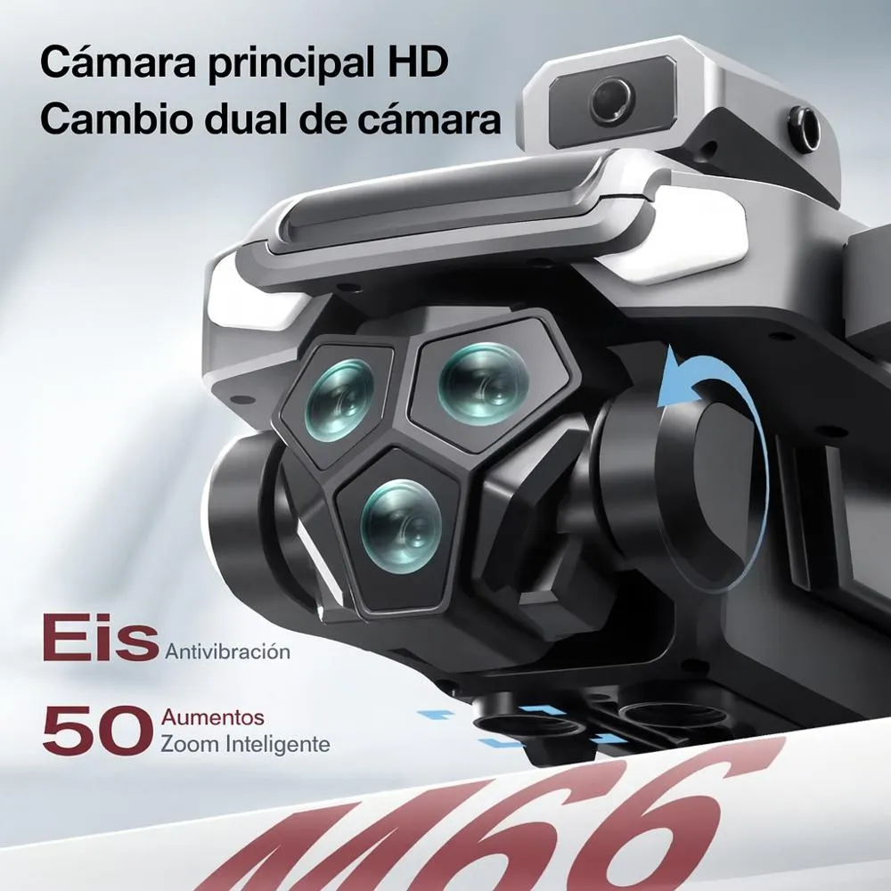 Drone M66 Sin Escobillas Pantalla Sensor Evita Obstáculos