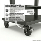 Soporte Pedestal Tv 98 A 150 Móvil Ruedas Resistente