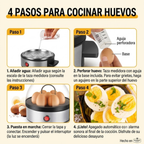 Hervidor Huevos Vapor Electrico Automático Huevos Tibios