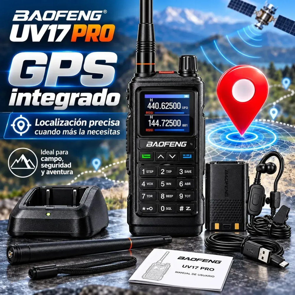 Radio Walkie Talkie Baofeng UV-17 Pro Doble Banda UHF VHF