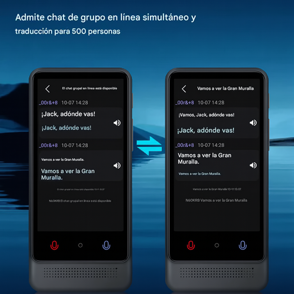 Traductor Inteligente 137 Idiomas Tiempo Real Cámara WiFi M12 AI