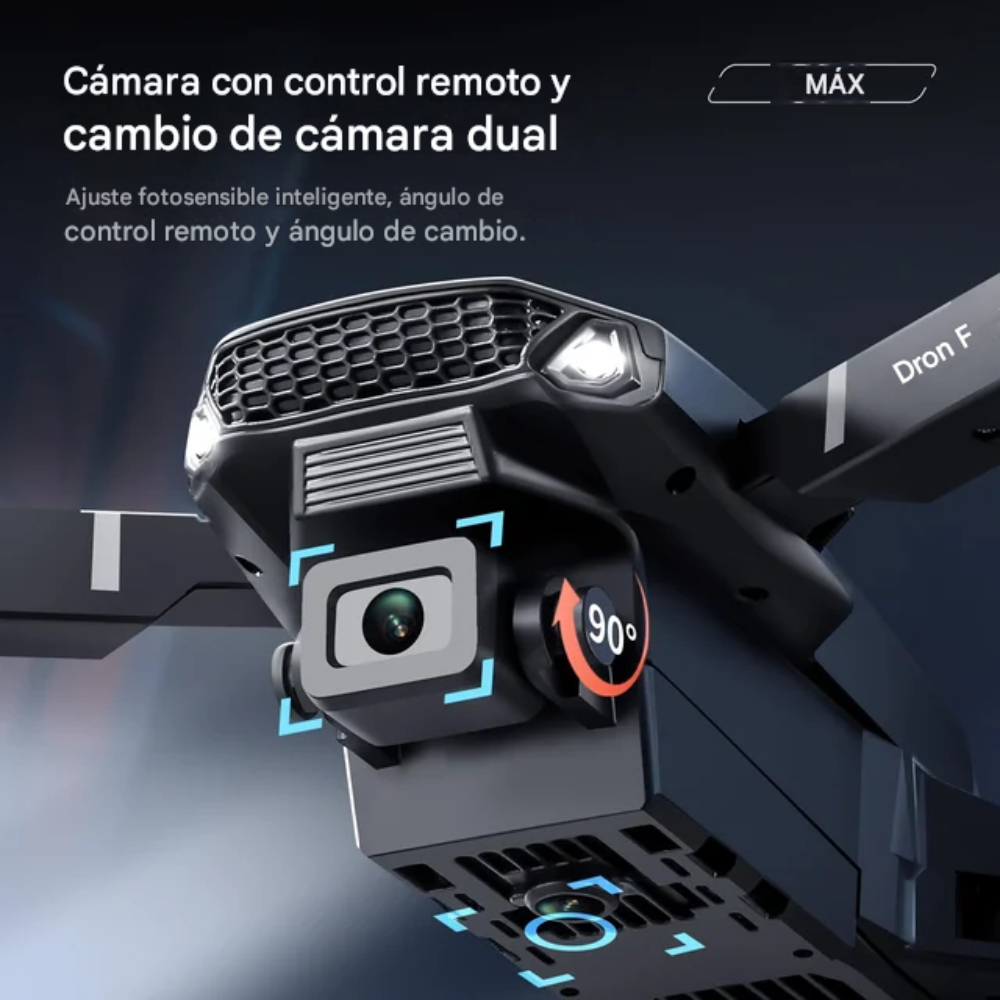 Drone Mini Dual Cámara Pantalla Doble Bateria Motor Brushles