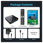 Tv Box I96 Football Android Tv 8k Wifi Bt Chromecast Voz