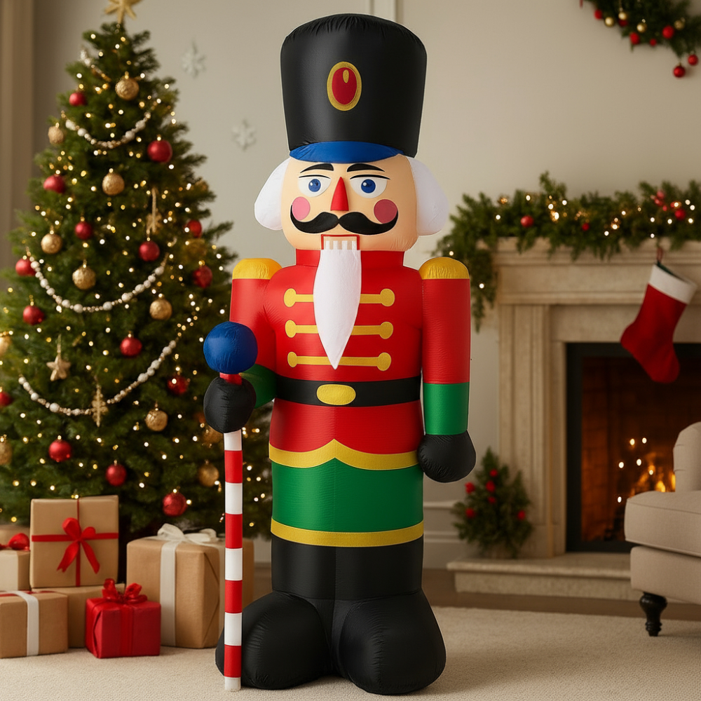 Muñeco Navidad Inflable Decoracion Navideña Soldado Led 50w