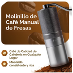 Molinillo Café Manual M1 Fresa Cónica Acero Inoxidable 60 Clics