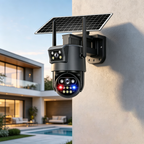 Cámara Solar Exterior 4g Ia Integrada Esim Doble Lente 360