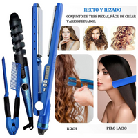 Thumbnail for Combo Plancha, Rizador Y Peineta Nano Titanium Replica