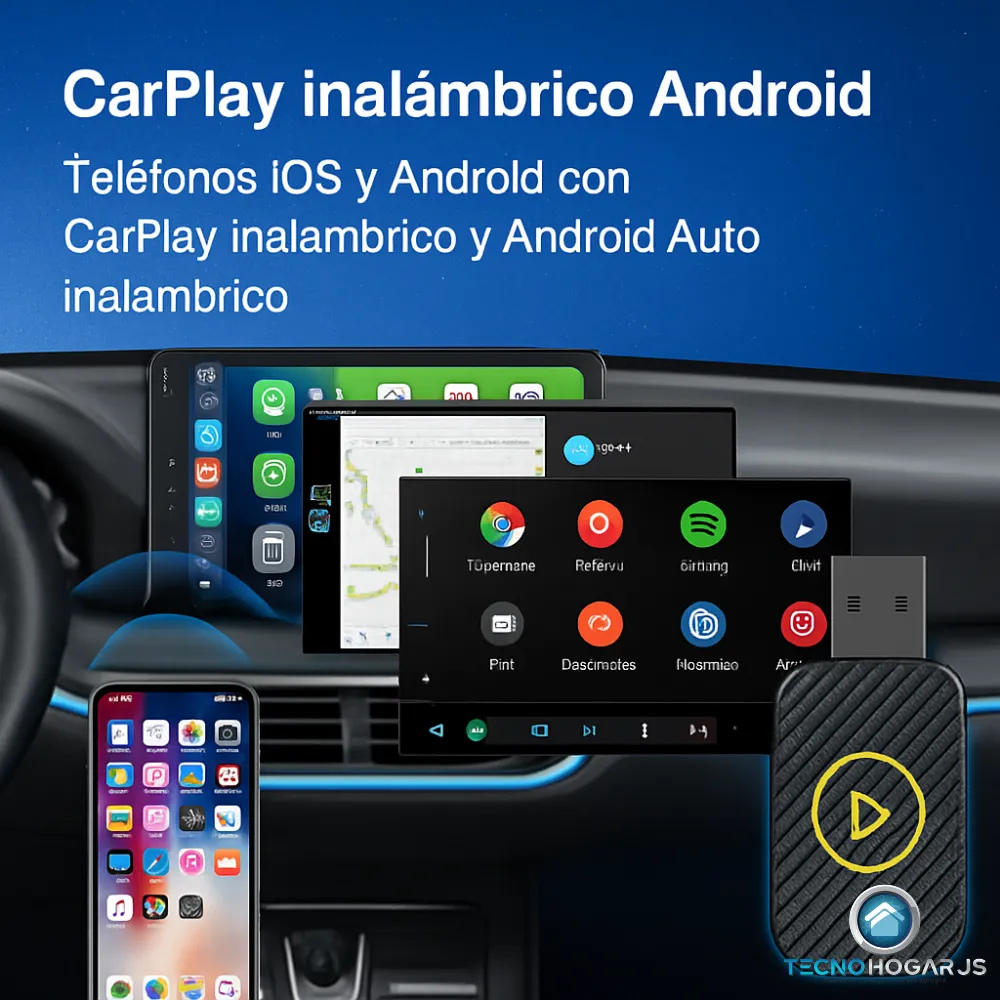Car Play Android Auto Inalámbrico Adaptador Usb Tecnohogarjs
