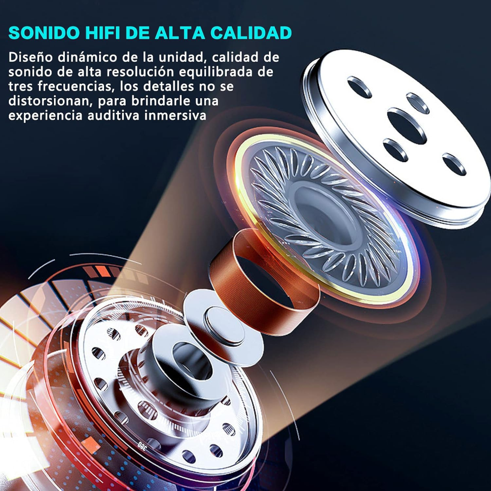 Audífonos Bluetooth Inalámbricos Ear Buds Táctiles Tu1003