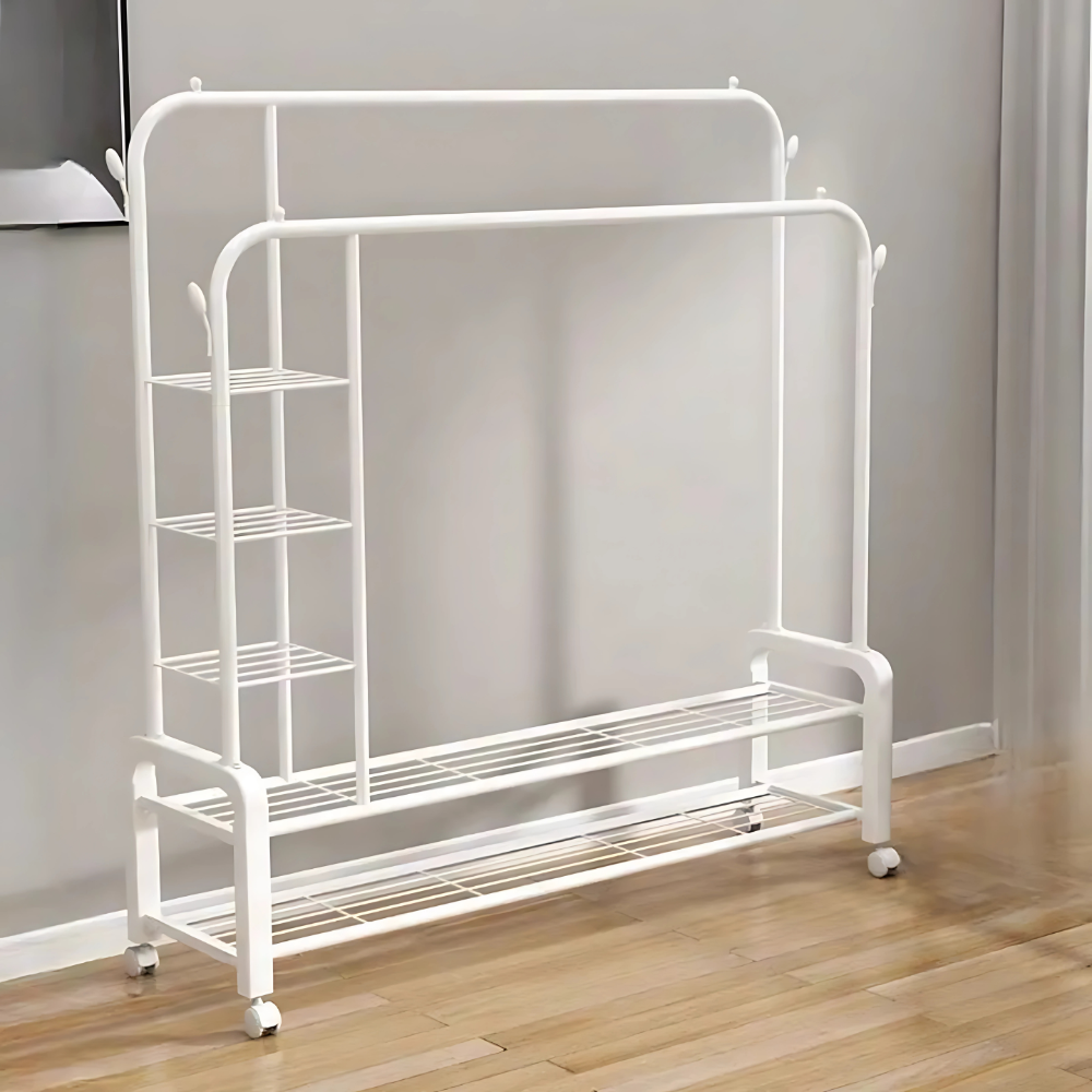 Perchero Zapatero Doble Alta Resistencia 58kg Con Laterales