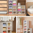 Zapatero Organizador Plegable Armario 6 Niveles Transparente