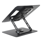 Soporte Ajustable Laptop Portátil 2 Ventiladores Base Pc Negro