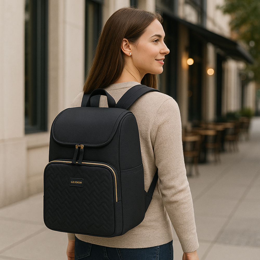 Morral Ejecutivo Antirrobo Impermeable Laptop 15,6" Negro