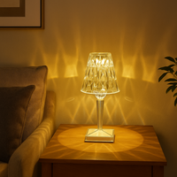 Thumbnail for Lámpara LED Decorativa Cristal USB 3 Tonos Táctil Recargable