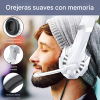 Thumbnail for Audífonos Gamer Diadema Auricular Compatible Pc Ps5 Ps4 Xbox