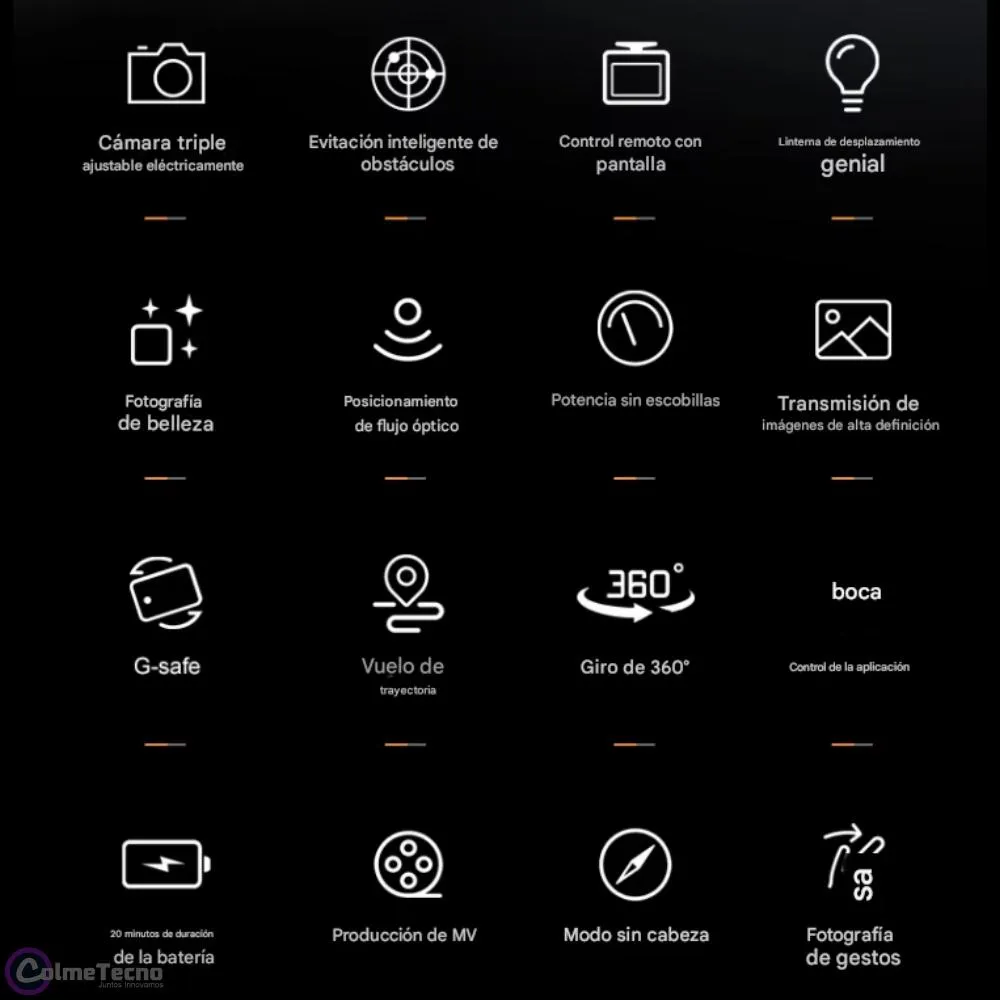 Drone M66 Sin Escobillas Pantalla Sensor Evita Obstáculos