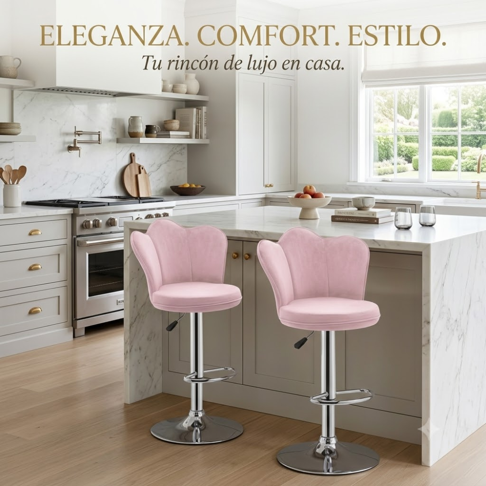 Silla Barra Bar Isla Cocina Butaco Giratoria Premium Alto