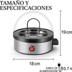 Hervidor Huevos Vapor Electrico Automático Huevos Tibios