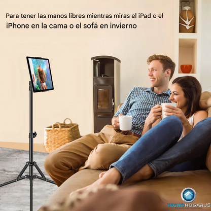 Soporte Trípode Para iPad Table Ajustable 1.50cm 10 Pulgadas Color Negro TecnoHogarJS