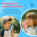 Walkie Talkie Niños Video Llamada Recargable Tipo C Pantalla